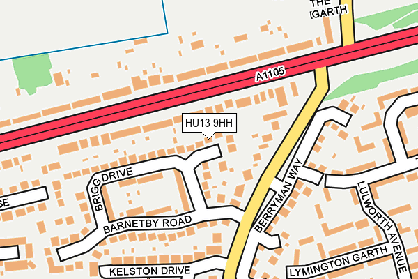 HU13 9HH map - OS OpenMap – Local (Ordnance Survey)