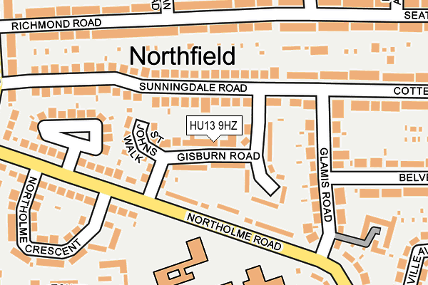 Map of RICHLAND PROPERTY LTD at local scale