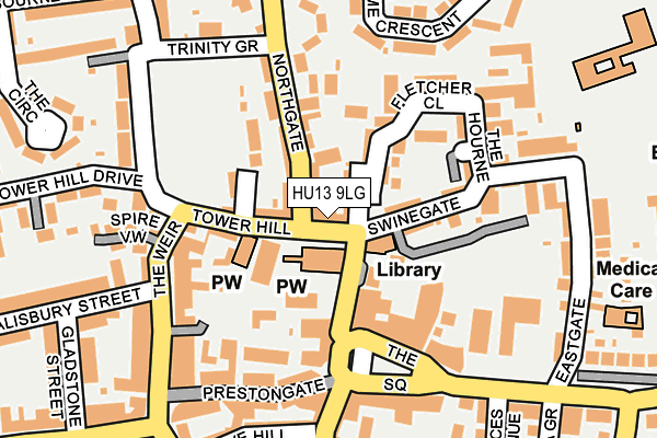 Map of P & M HALL SERVICES LIMITED at local scale