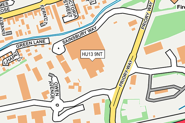 HU13 9NT map - OS OpenMap – Local (Ordnance Survey)