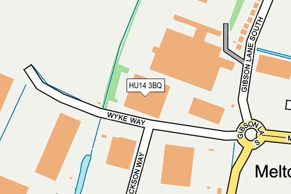 HU14 3BQ map - OS OpenMap – Local (Ordnance Survey)