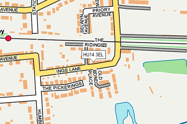 HU14 3EL map - OS OpenMap – Local (Ordnance Survey)