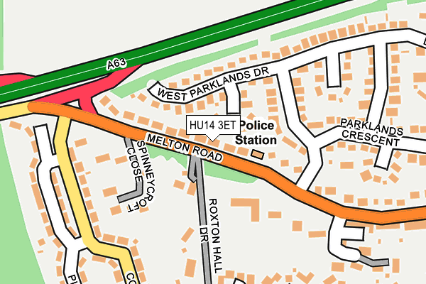 HU14 3ET map - OS OpenMap – Local (Ordnance Survey)
