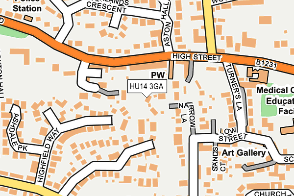 HU14 3GA map - OS OpenMap – Local (Ordnance Survey)