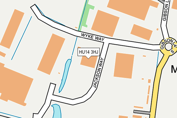 HU14 3HJ map - OS OpenMap – Local (Ordnance Survey)