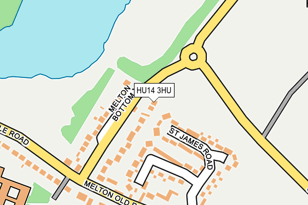 HU14 3HU map - OS OpenMap – Local (Ordnance Survey)