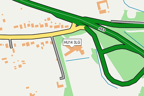 HU14 3LG map - OS OpenMap – Local (Ordnance Survey)
