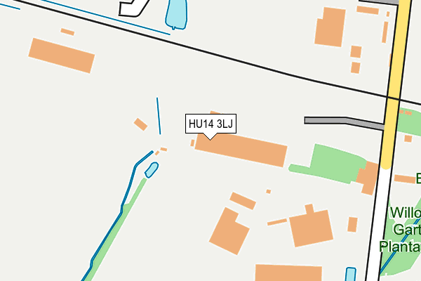 HU14 3LJ map - OS OpenMap – Local (Ordnance Survey)