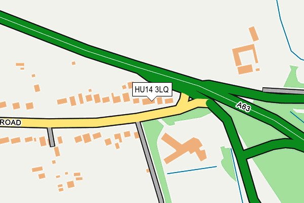 HU14 3LQ map - OS OpenMap – Local (Ordnance Survey)