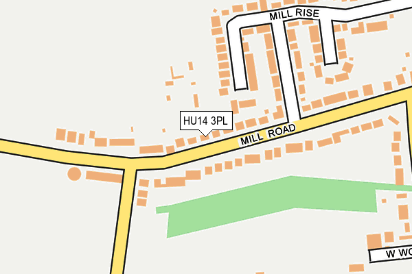 HU14 3PL map - OS OpenMap – Local (Ordnance Survey)