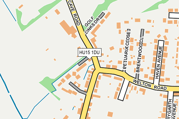 HU15 1DU map - OS OpenMap – Local (Ordnance Survey)