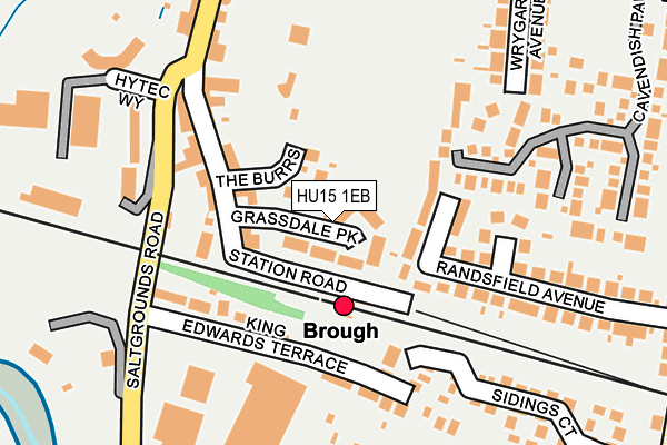 HU15 1EB map - OS OpenMap – Local (Ordnance Survey)