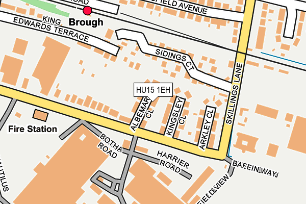 HU15 1EH map - OS OpenMap – Local (Ordnance Survey)