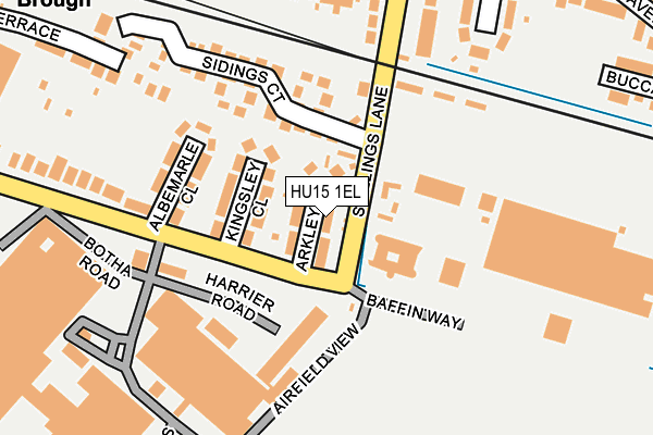 HU15 1EL map - OS OpenMap – Local (Ordnance Survey)