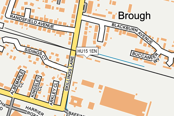 HU15 1EN map - OS OpenMap – Local (Ordnance Survey)