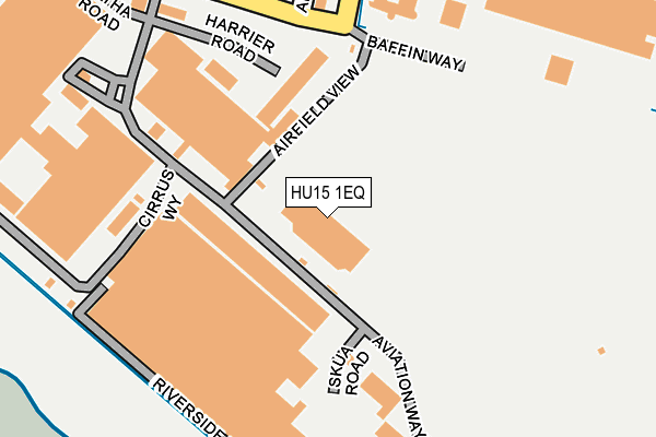 HU15 1EQ map - OS OpenMap – Local (Ordnance Survey)