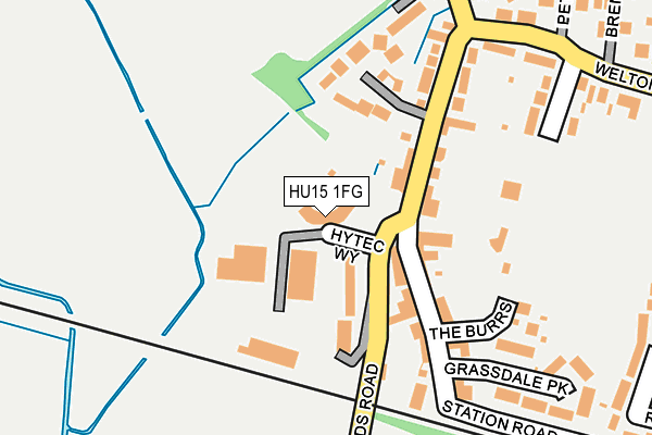 HU15 1FG map - OS OpenMap – Local (Ordnance Survey)