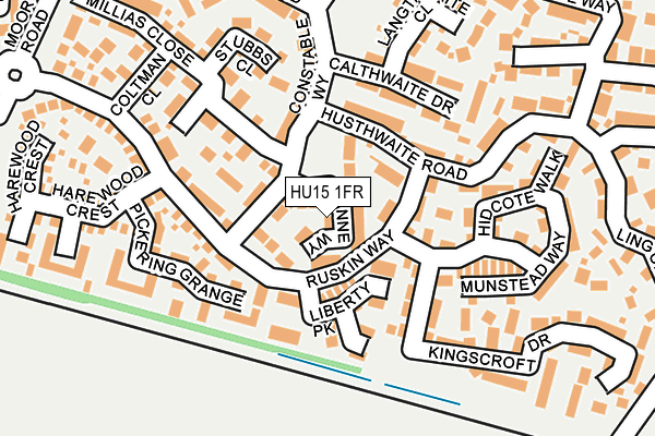 HU15 1FR map - OS OpenMap – Local (Ordnance Survey)