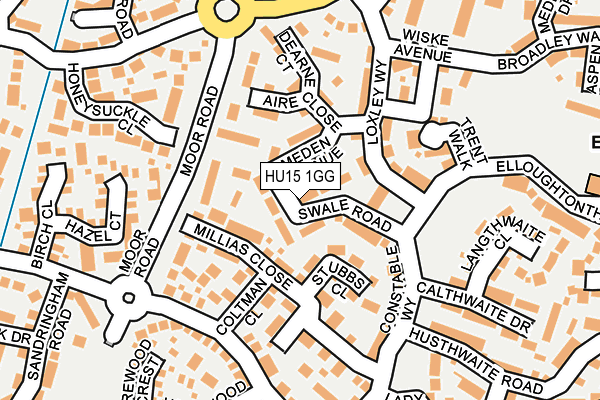 HU15 1GG map - OS OpenMap – Local (Ordnance Survey)