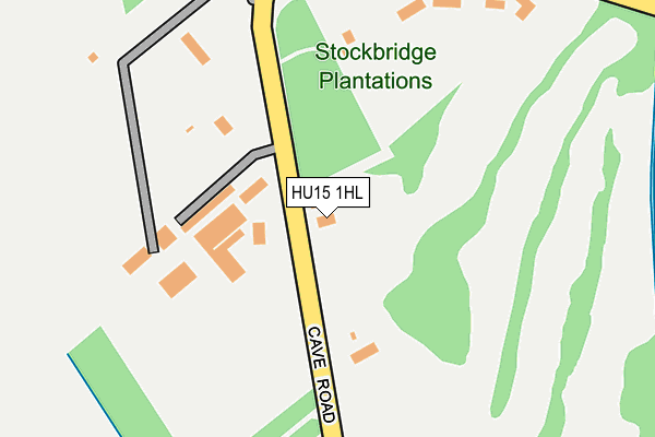 HU15 1HL map - OS OpenMap – Local (Ordnance Survey)