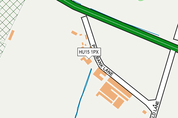 HU15 1PX map - OS OpenMap – Local (Ordnance Survey)
