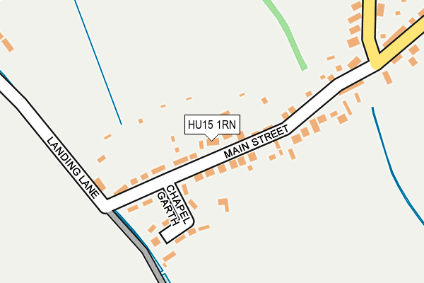 HU15 1RN map - OS OpenMap – Local (Ordnance Survey)