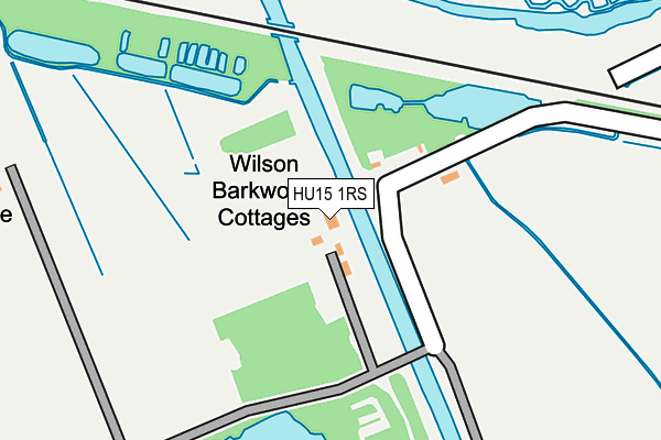 HU15 1RS map - OS OpenMap – Local (Ordnance Survey)