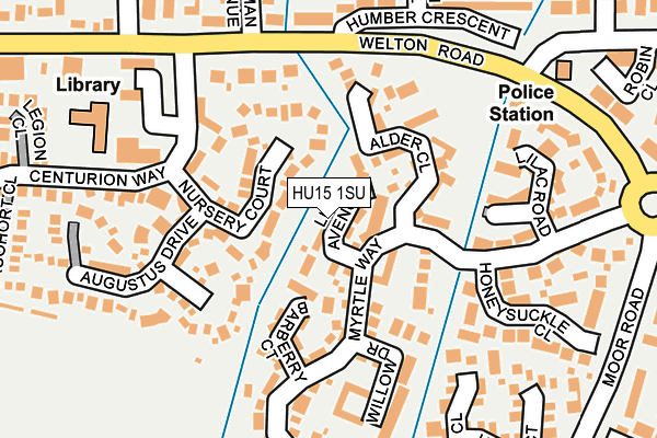 HU15 1SU map - OS OpenMap – Local (Ordnance Survey)