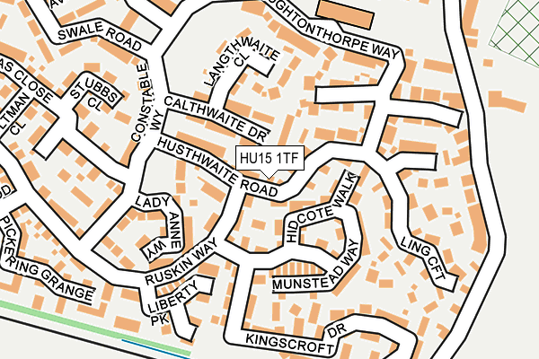 HU15 1TF map - OS OpenMap – Local (Ordnance Survey)