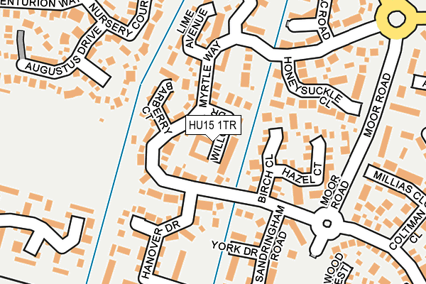 HU15 1TR map - OS OpenMap – Local (Ordnance Survey)