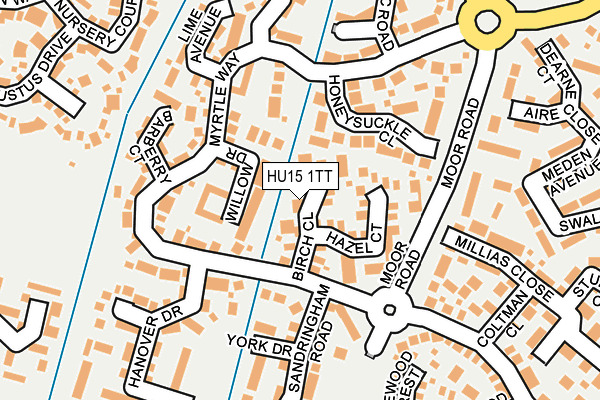 HU15 1TT map - OS OpenMap – Local (Ordnance Survey)