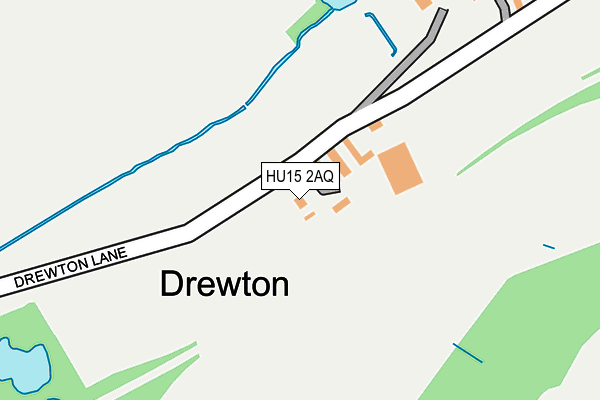 HU15 2AQ map - OS OpenMap – Local (Ordnance Survey)