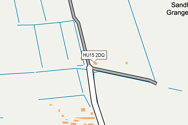 HU15 2DQ map - OS OpenMap – Local (Ordnance Survey)
