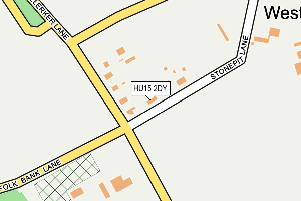 HU15 2DY map - OS OpenMap – Local (Ordnance Survey)