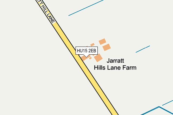 HU15 2EB map - OS OpenMap – Local (Ordnance Survey)