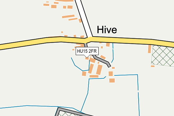 HU15 2FR map - OS OpenMap – Local (Ordnance Survey)