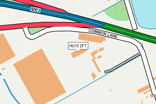 HU15 2FT map - OS OpenMap – Local (Ordnance Survey)