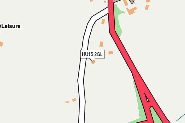 HU15 2GL map - OS OpenMap – Local (Ordnance Survey)