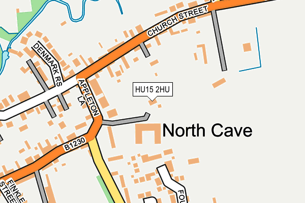 HU15 2HU map - OS OpenMap – Local (Ordnance Survey)