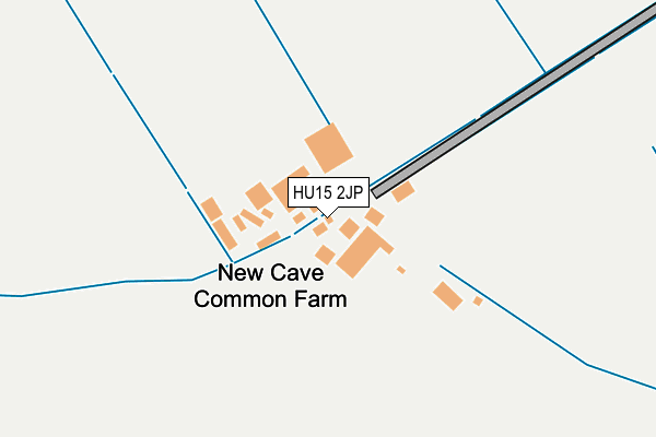 HU15 2JP map - OS OpenMap – Local (Ordnance Survey)