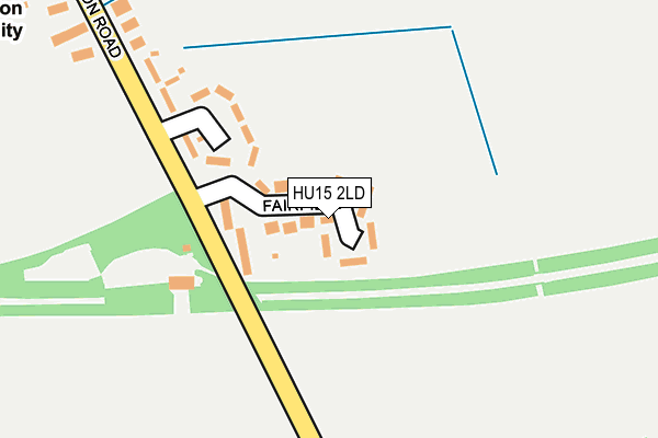 HU15 2LD map - OS OpenMap – Local (Ordnance Survey)