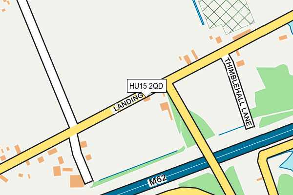 HU15 2QD map - OS OpenMap – Local (Ordnance Survey)