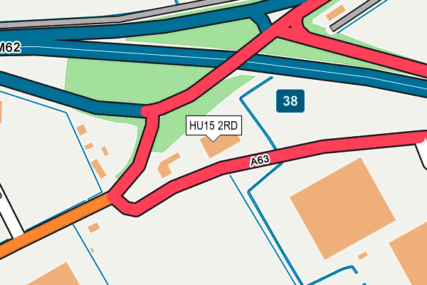 HU15 2RD map - OS OpenMap – Local (Ordnance Survey)
