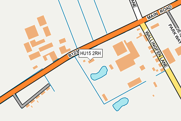 HU15 2RH map - OS OpenMap – Local (Ordnance Survey)