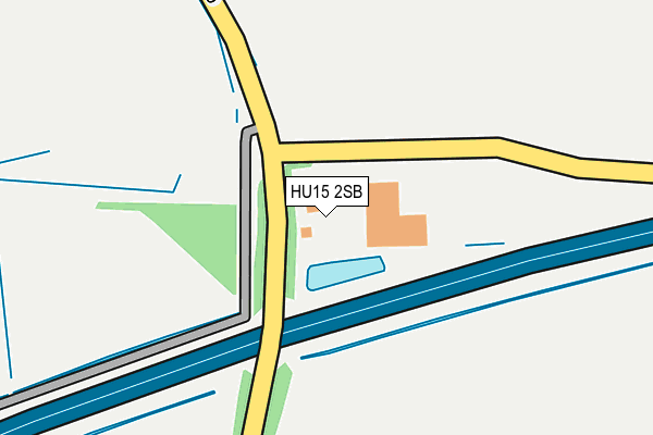 HU15 2SB map - OS OpenMap – Local (Ordnance Survey)