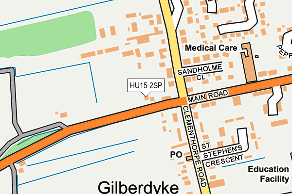 Map of CROSS KEYS (GILBERDYKE) LTD at local scale