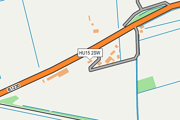 HU15 2SW map - OS OpenMap – Local (Ordnance Survey)