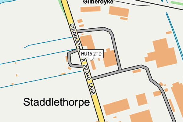 HU15 2TD map - OS OpenMap – Local (Ordnance Survey)