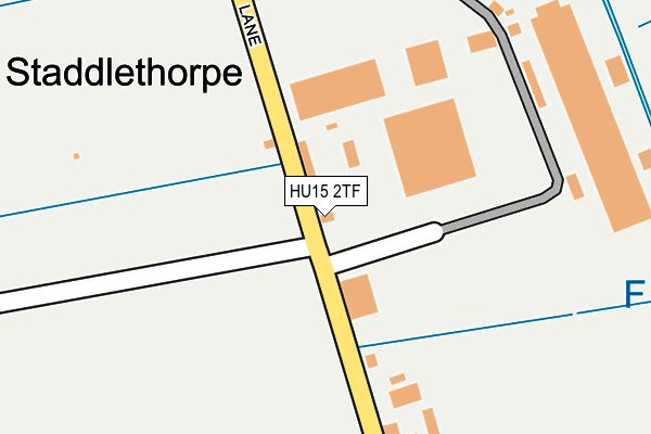 HU15 2TF map - OS OpenMap – Local (Ordnance Survey)