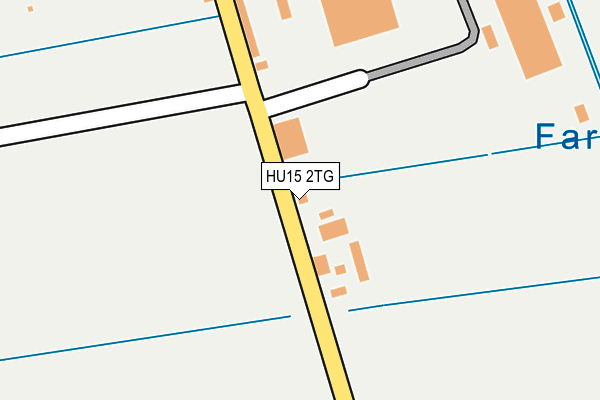 HU15 2TG map - OS OpenMap – Local (Ordnance Survey)